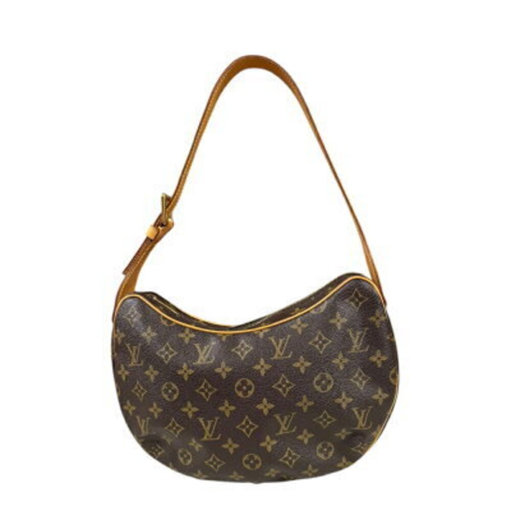 Louis Vuitton Croissant Monogram Shoulder Bag Canvas Brown
